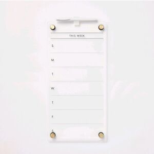 Threshold 8"x16" This Week Acrylic Dry Erase Calendar